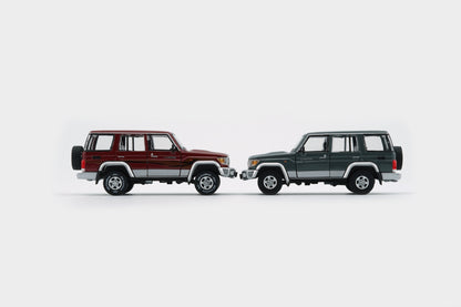BM Creations Toyota Land Cruiser LC76 Dark Red / Dark Grey - RHD 1:64