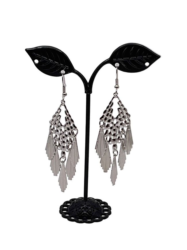 Silver earrings Hover Image
