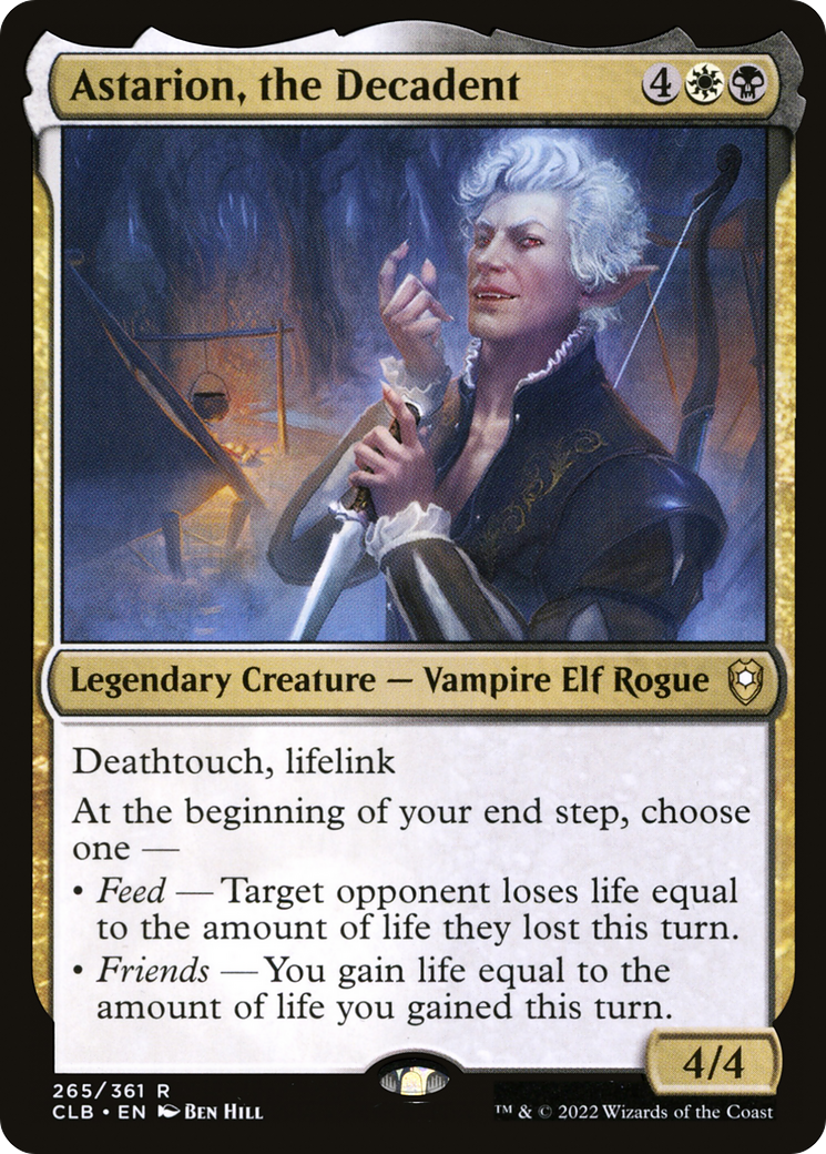 Astarion, the Decadent (CLB-265) - Commander Legends: Battle for Baldur's Gate Foil Main image