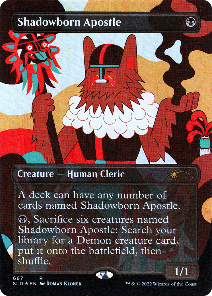 Shadowborn Apostle (SLD-687) - Secret Lair Drop (Borderless) Foil