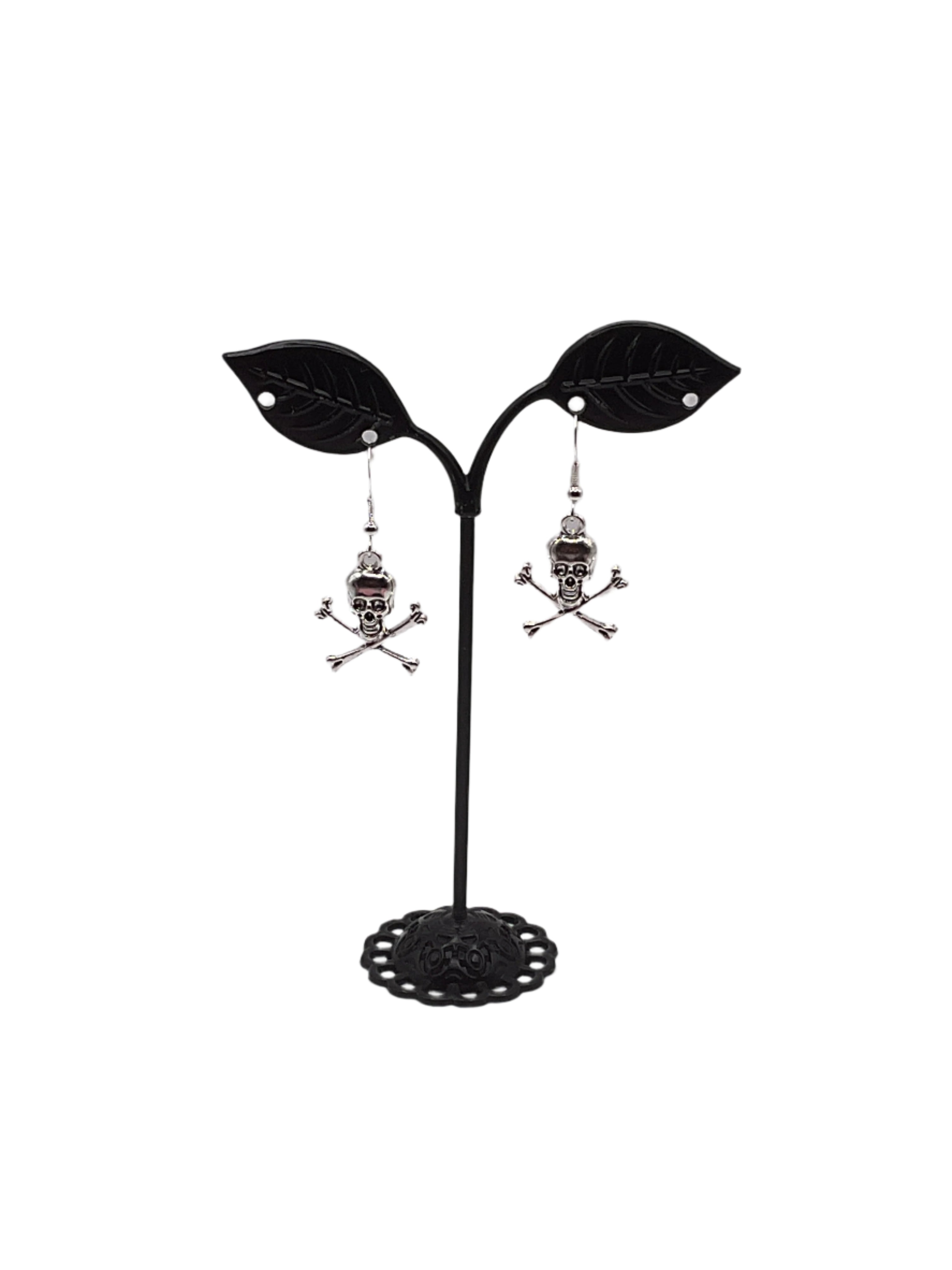 Skull and Cross Bone Earrings