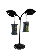 Sour punch candy earrings