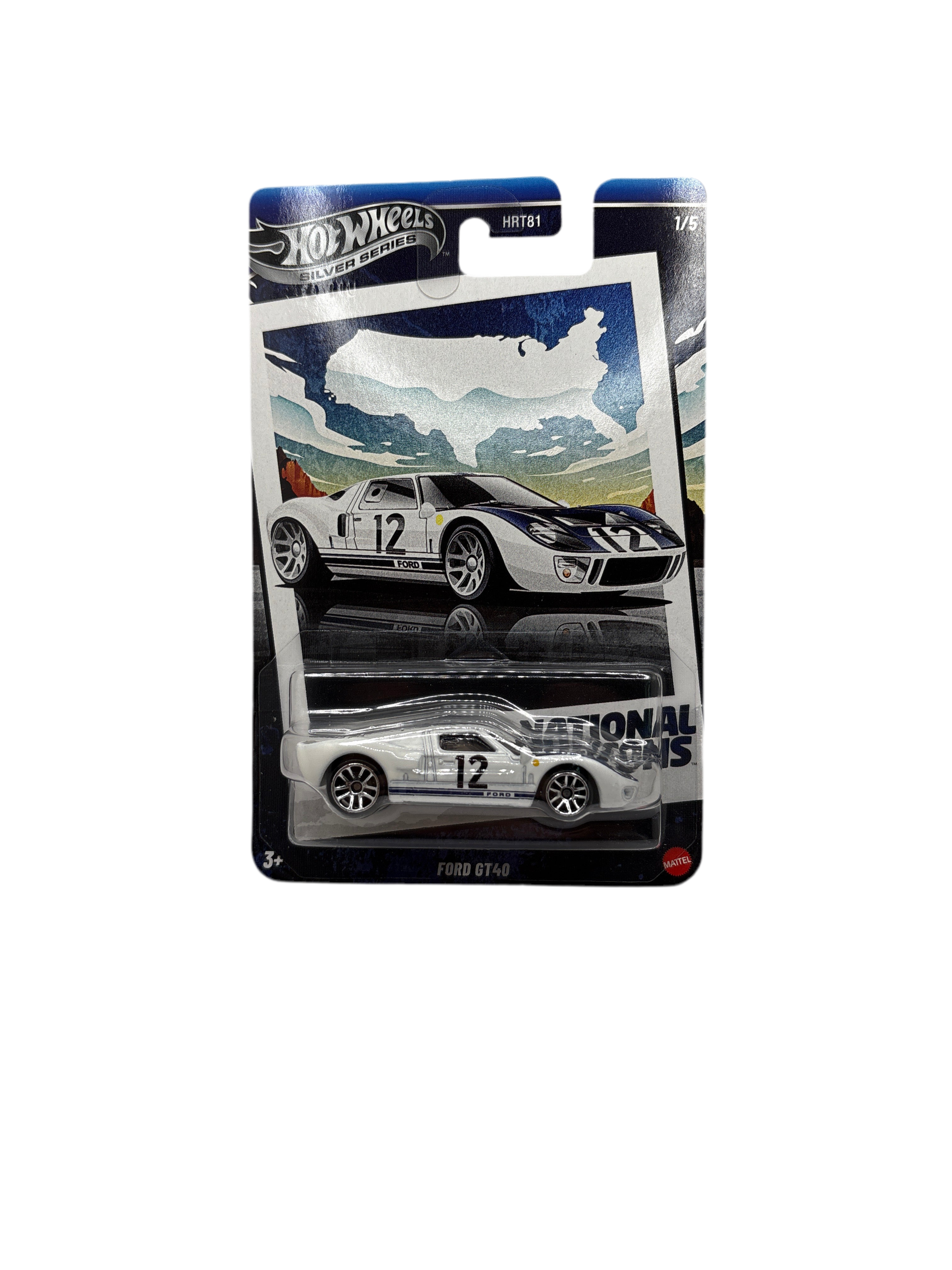 Hot Wheels Ford GT40 Diecast white Main image