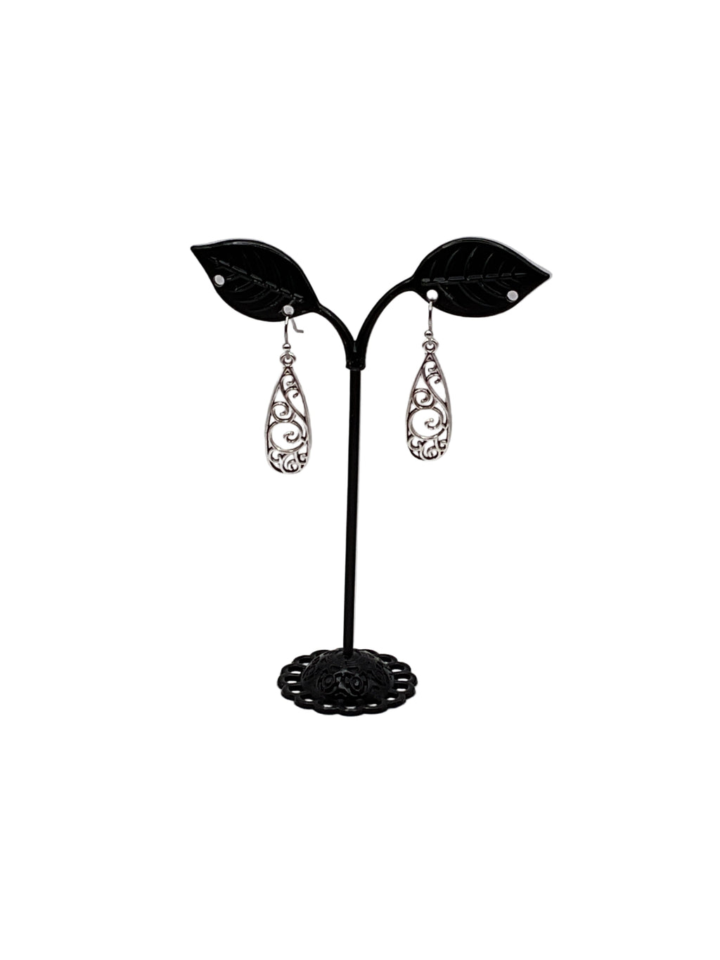 Silver filigree earrings