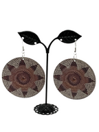 Colorful circle earrings