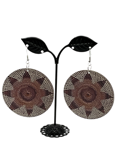 Colorful circle earrings