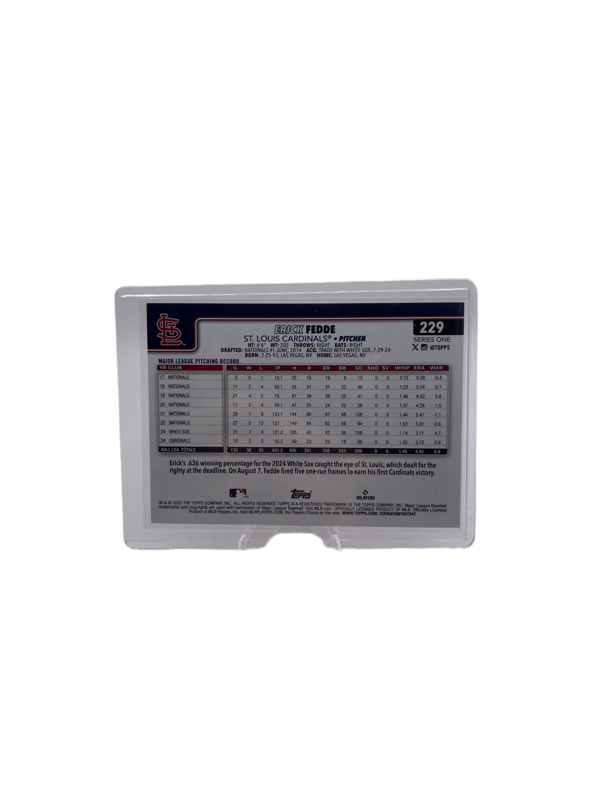 Topps Erick Fedde