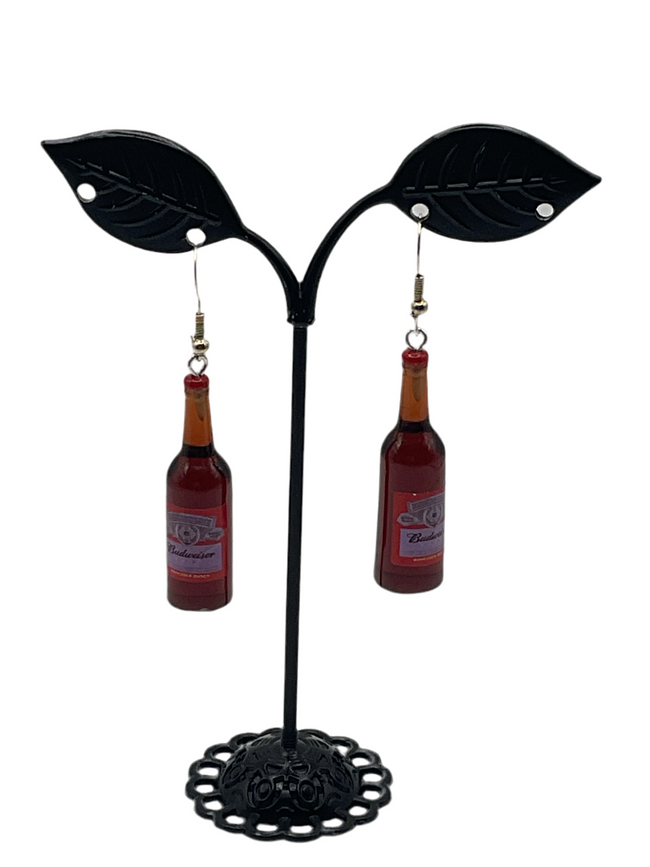 Budweiser Bottle Earrings Hover Image