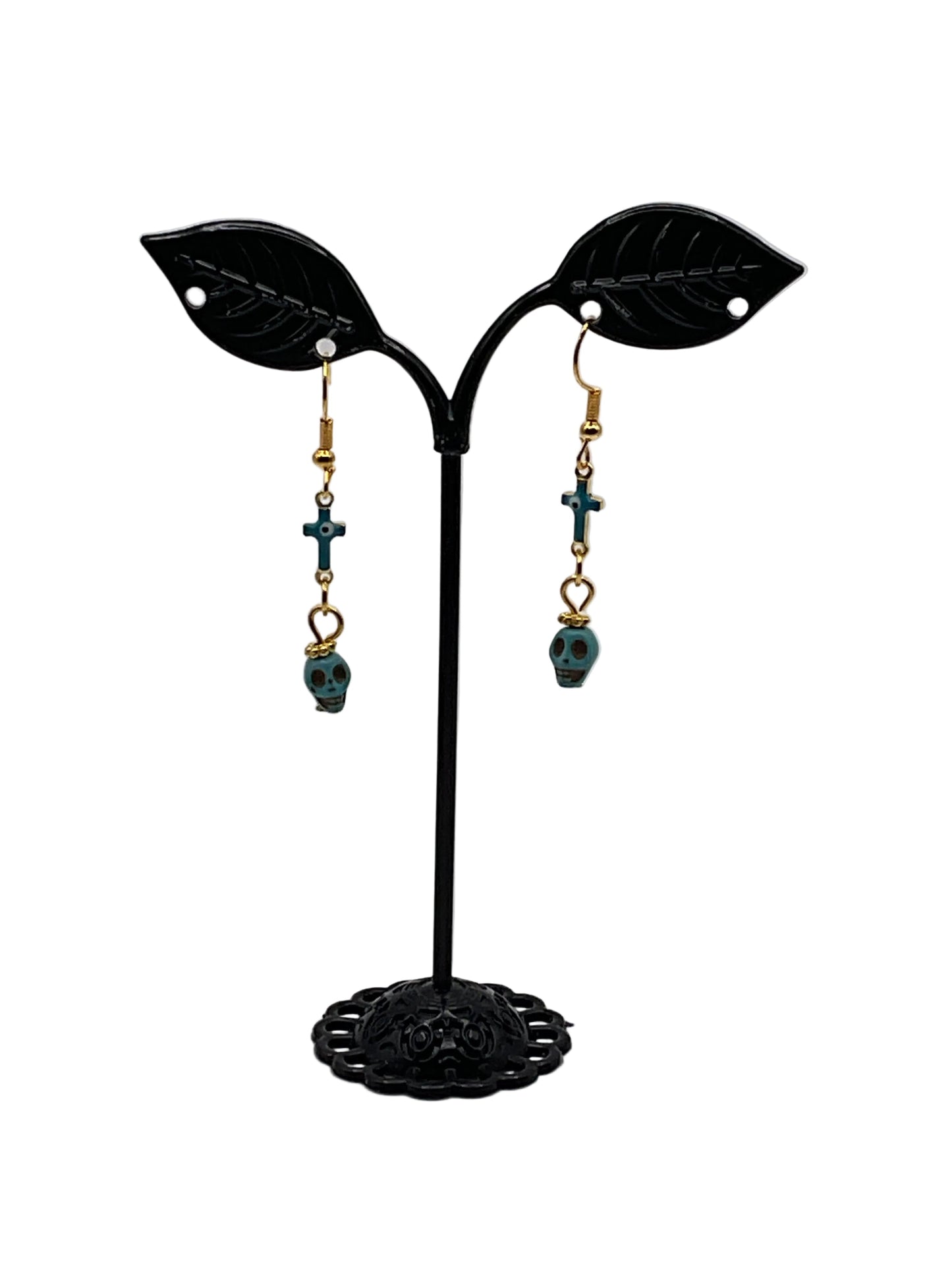 Colorful Tiny Skull Earrings