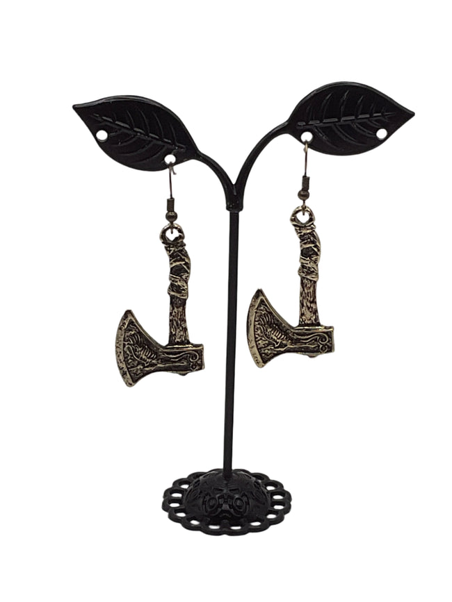Battle Axe Earrings Hover Image