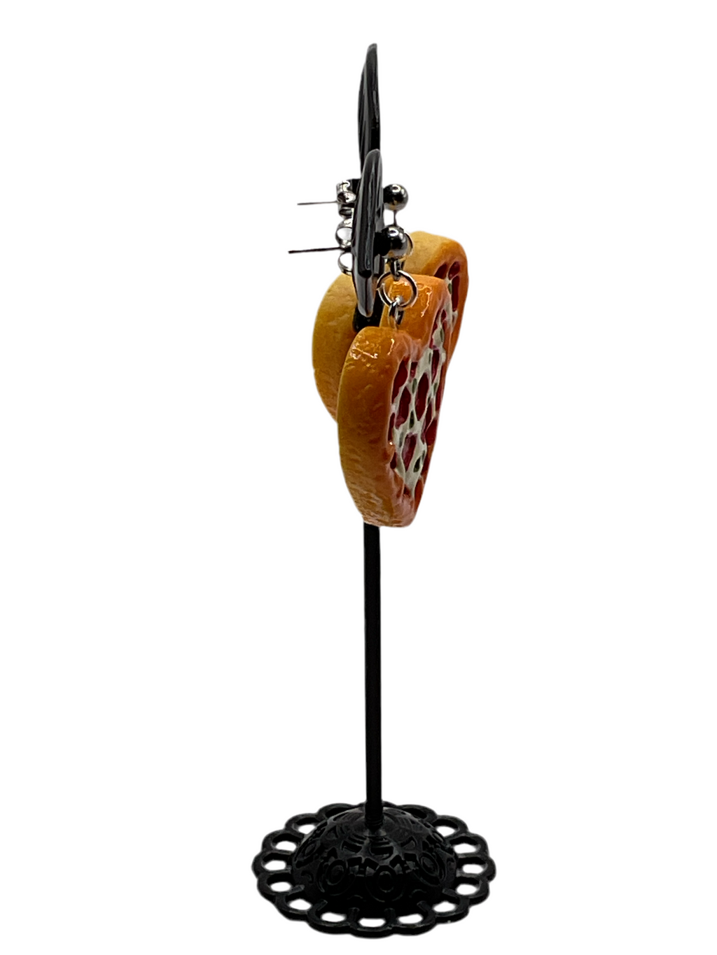 Pizza Heart Earrings