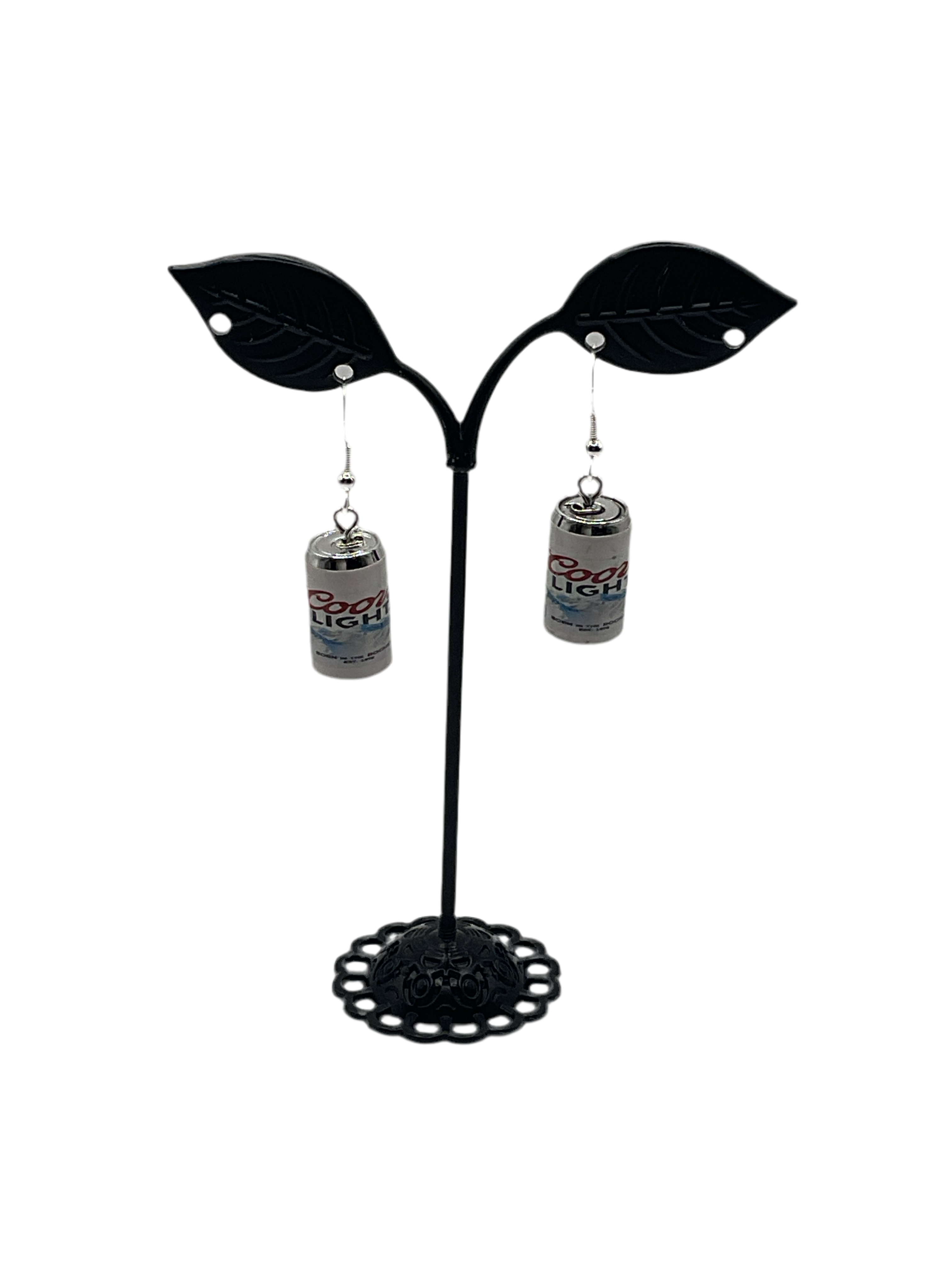 Coors Light Beer Earrings