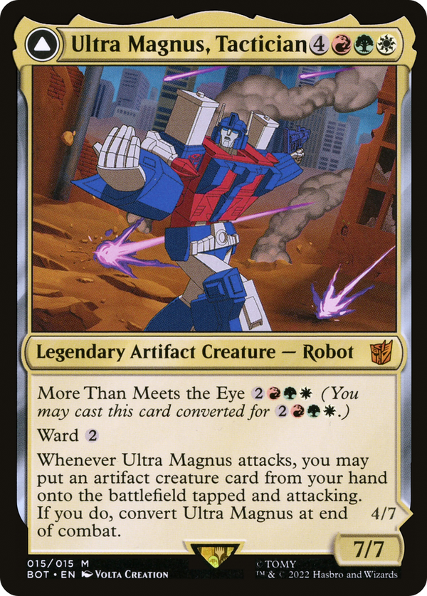 Ultra Magnus, Tactician // Ultra Magnus, Armored Carrier (BOT-015) - Transformers: (convertdfc)