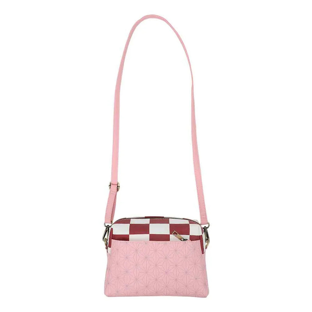 Demon Slayer Nezuko Metal Badge Crossbody Bag - Collectors World Toys