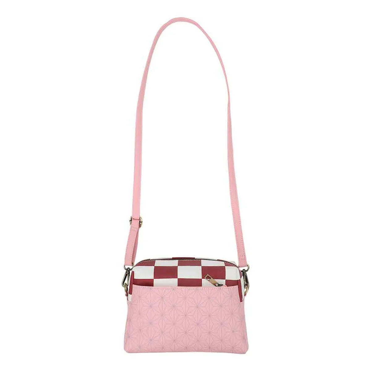 Demon Slayer Nezuko Metal Badge Crossbody Bag - Collectors World Toys