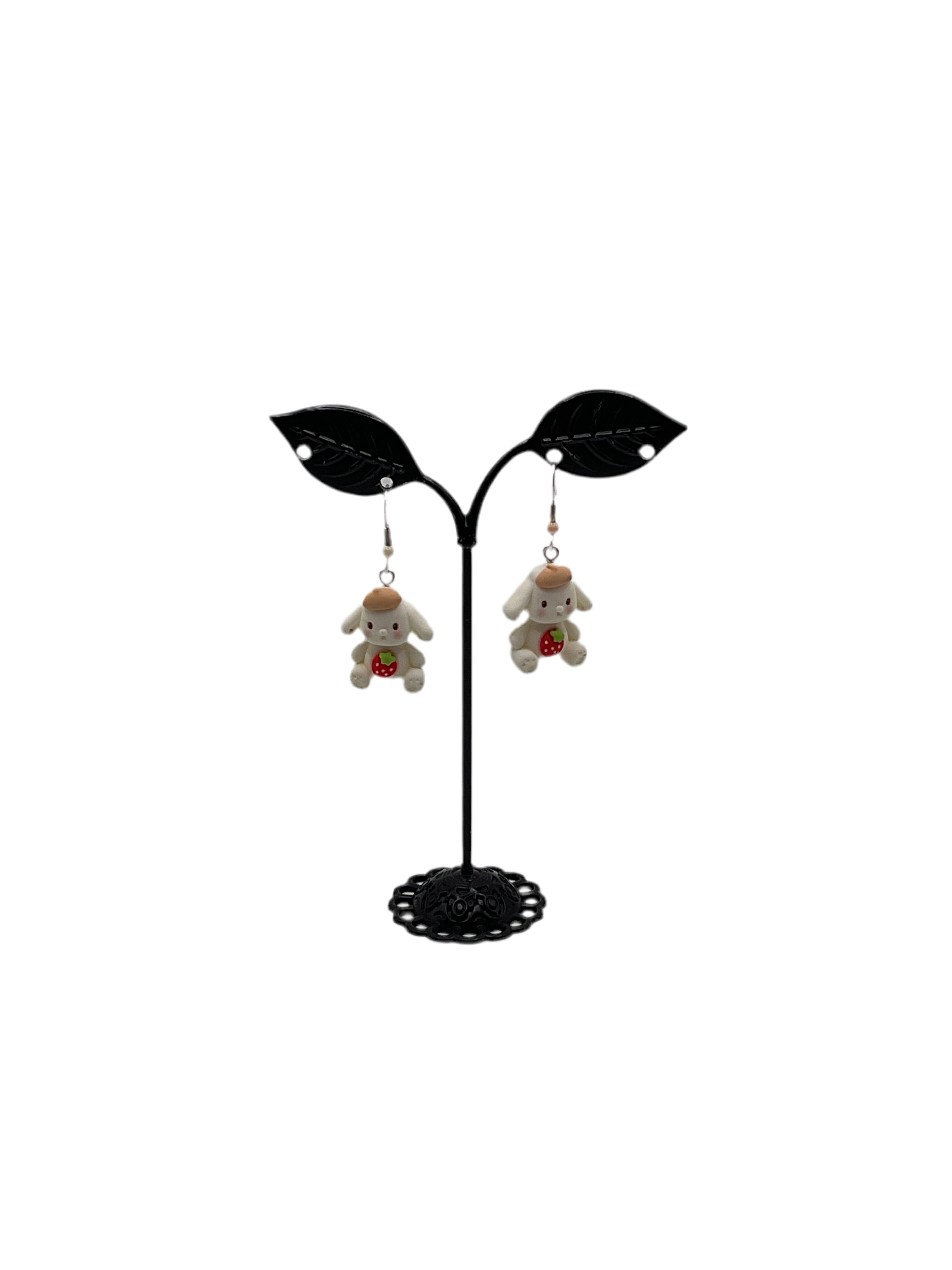 Bunny with strawberries 🍓 Earrings