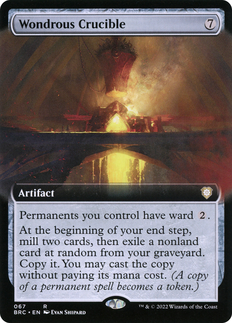 Wondrous Crucible (BRC-067) - The Brothers' War Commander: (Extended Art)
