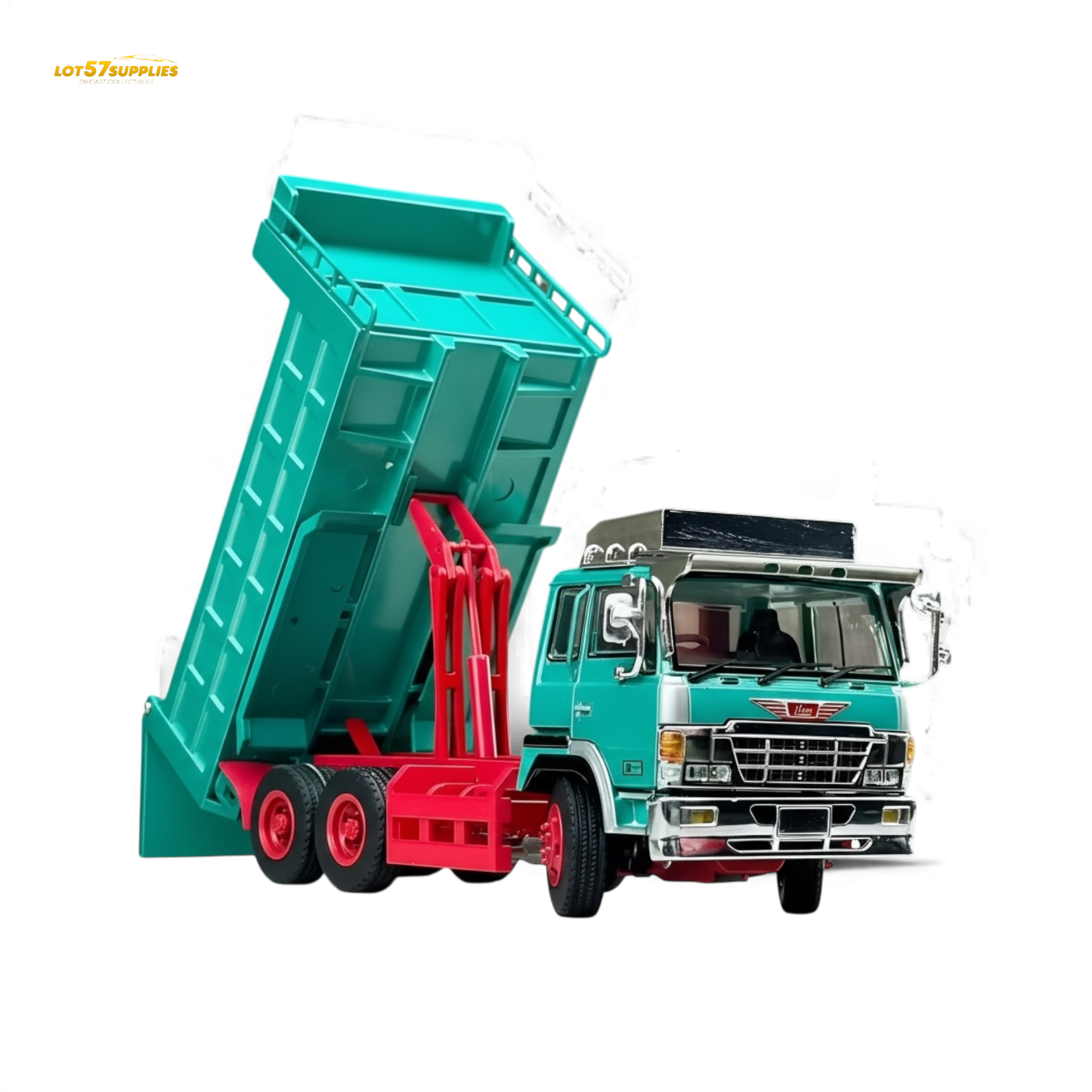 (Pre-Order) DBGT Hino Super Dolphin Dump Truck - Green 1:64 Main image