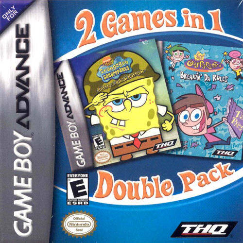2 Games in 1 Double Pack: SpongeBob SquarePants / Fairly OddParents (Gameboy Advance) Main image
