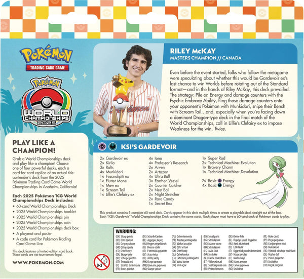 2025 World Championship Deck: Riley McKay (Flutter Devo Gardevoir)