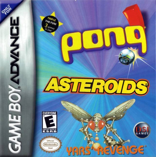 Asteroids / Pong / Yar's Revenge (Gameboy Advance) Main image