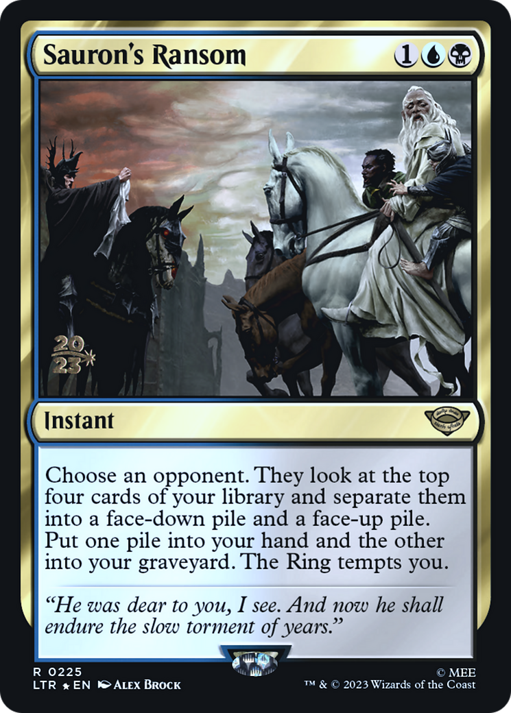 Sauron's Ransom (PRE-225S) - Tales of Middle-earth Promos Foil