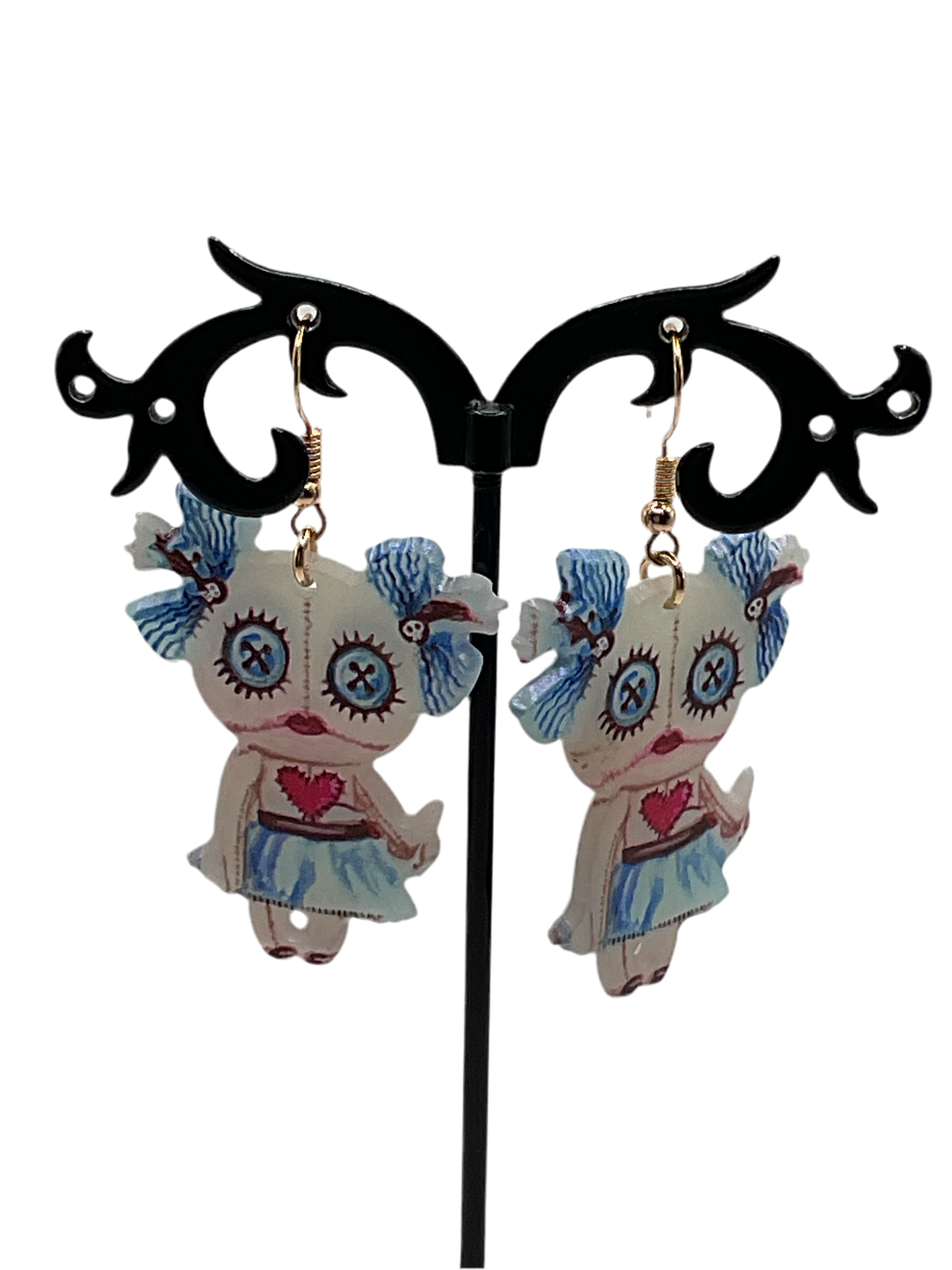 Glo in the dark earrings