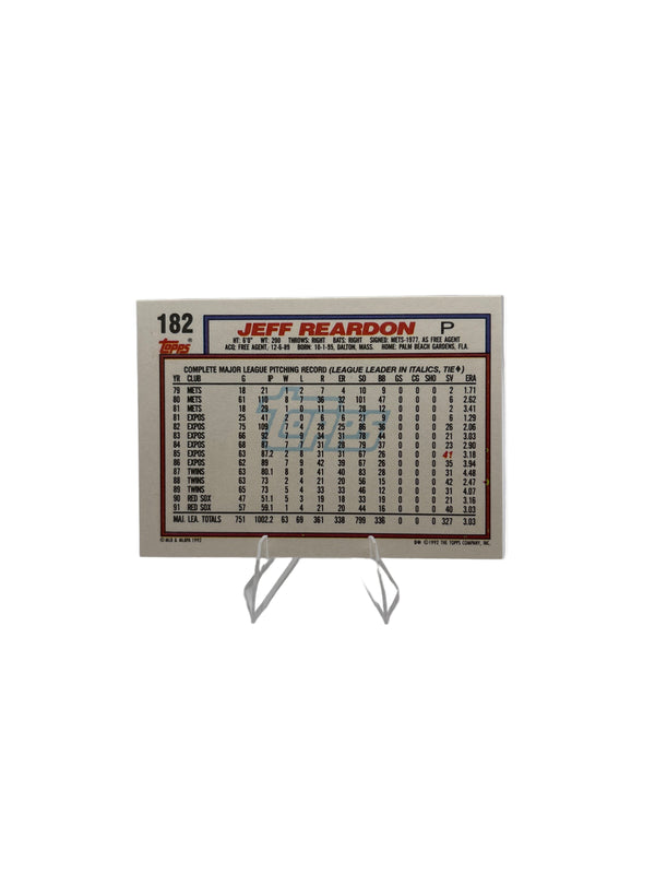 Topps Jeff Reardon