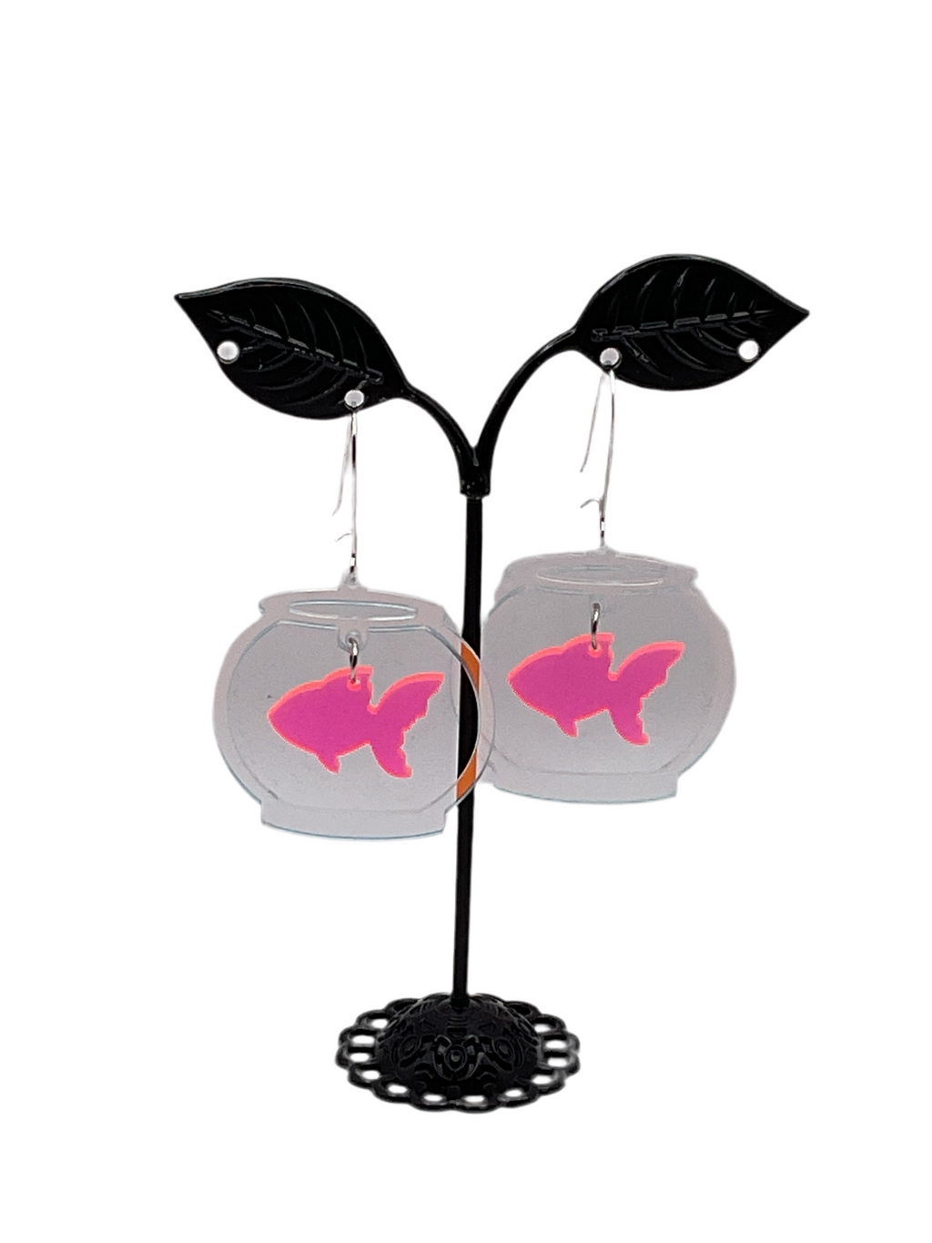 Fish bowl earrings