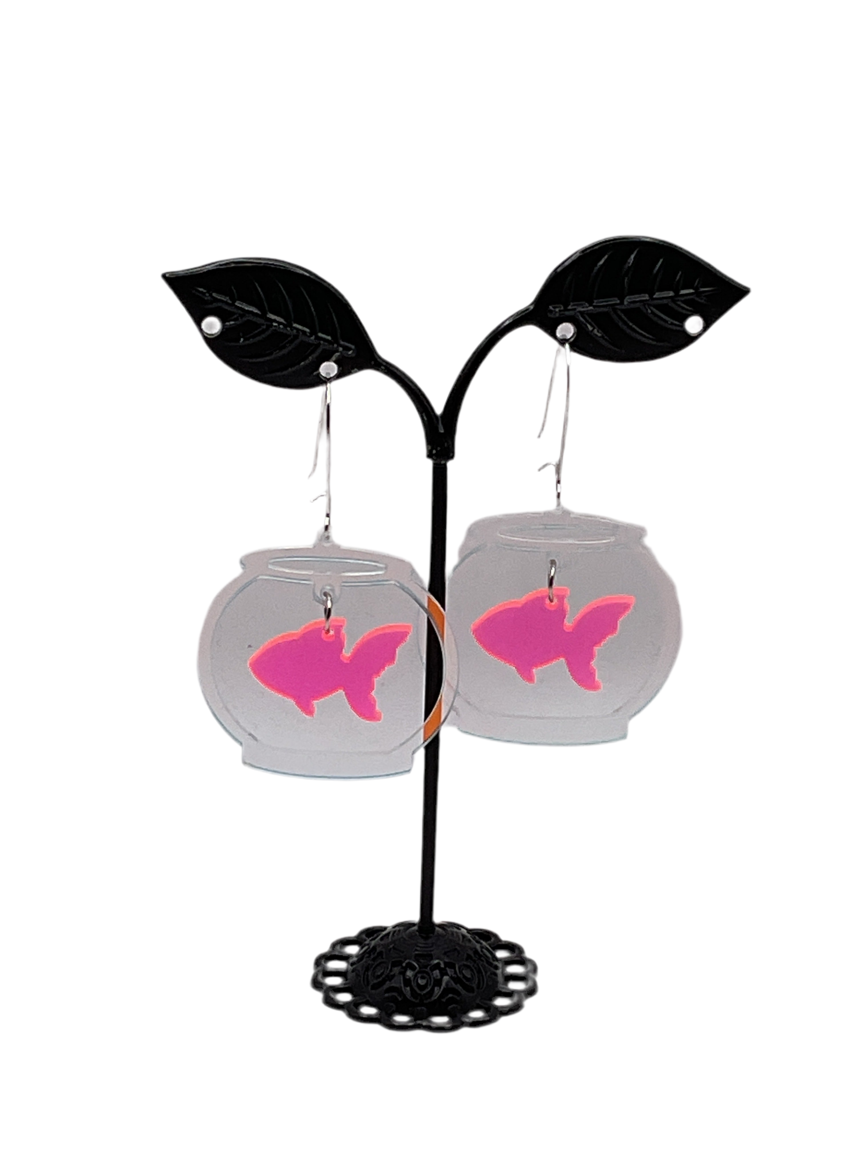 Fish bowl earrings