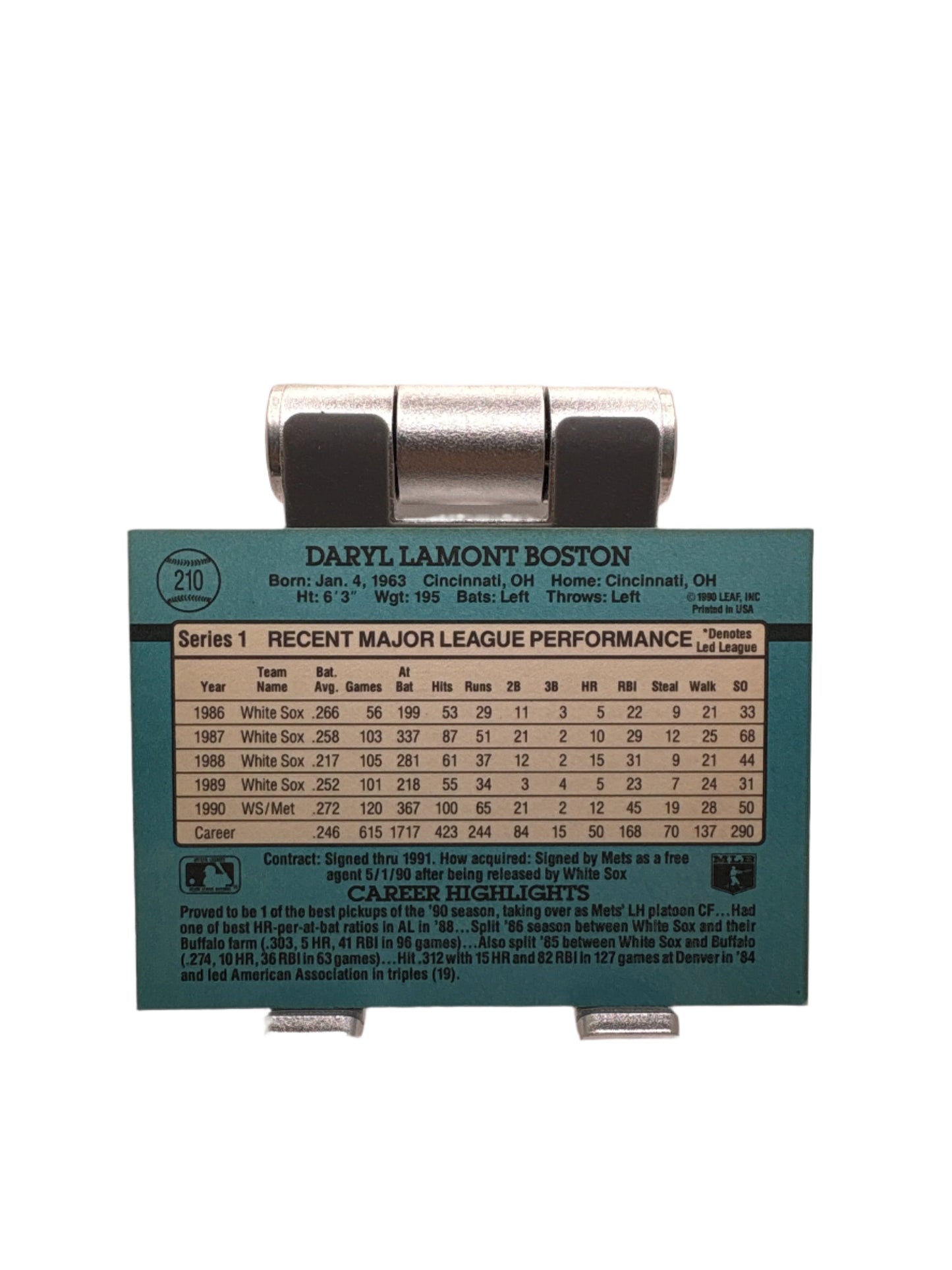 Donruss Daryl Boston