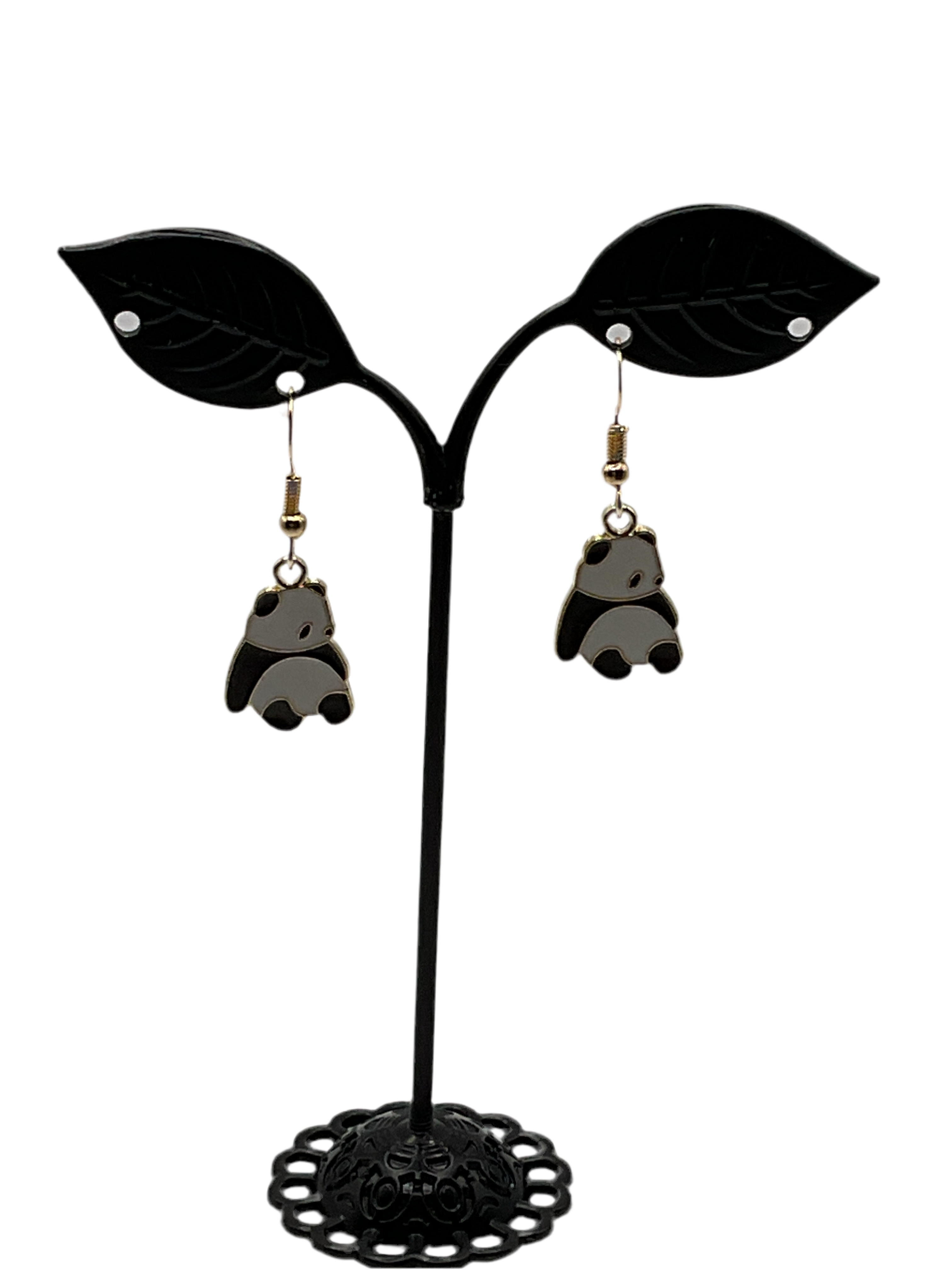 Baby panda earrings Main image
