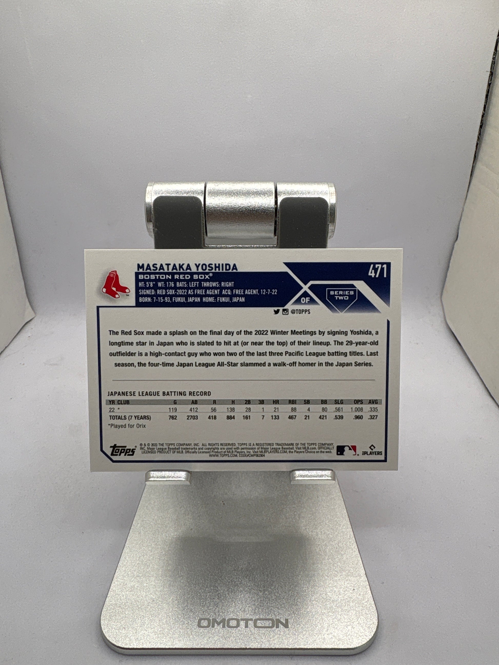 Topps Masataka Yoshida