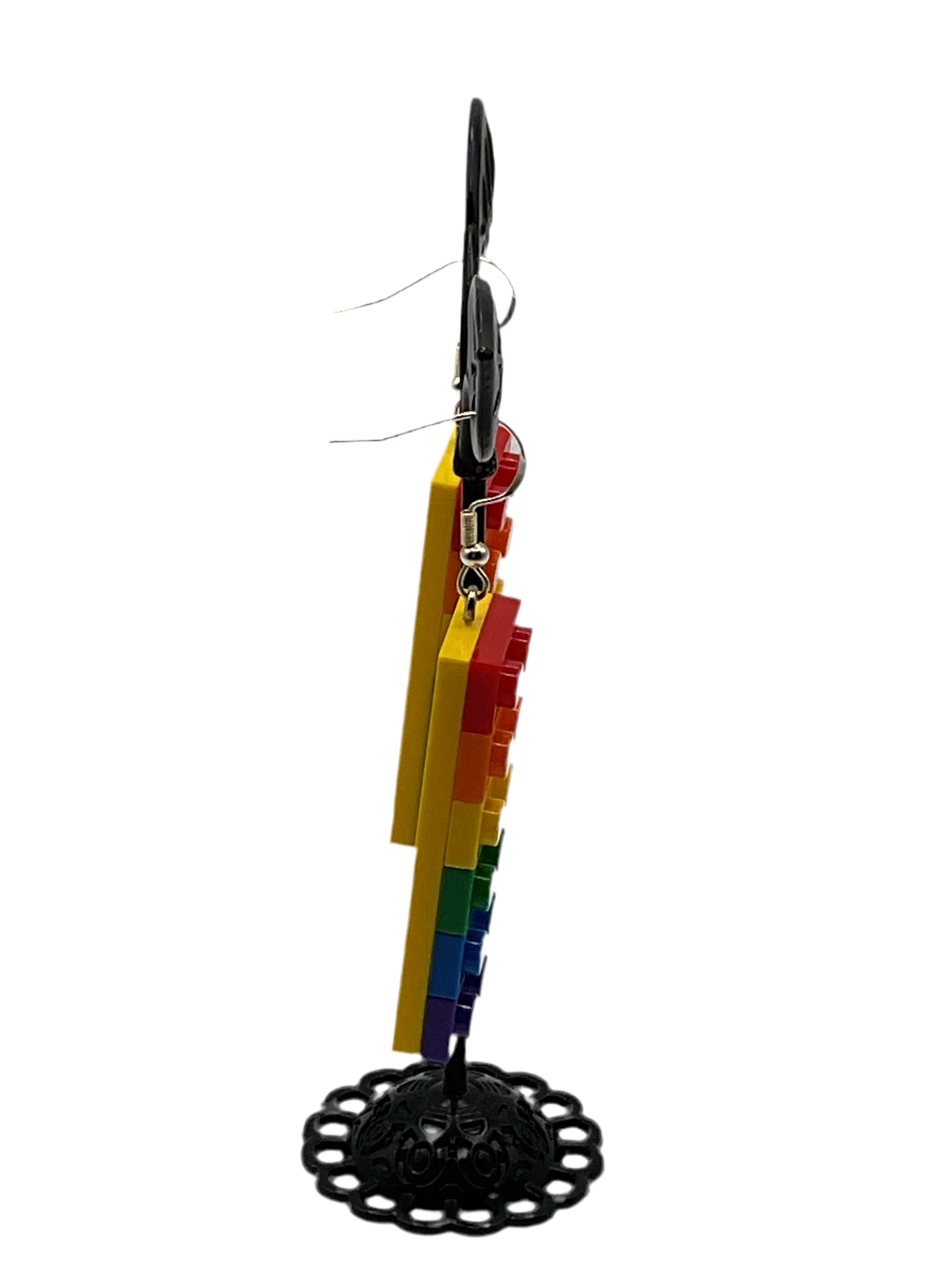 Rainbow Building Block Earrings