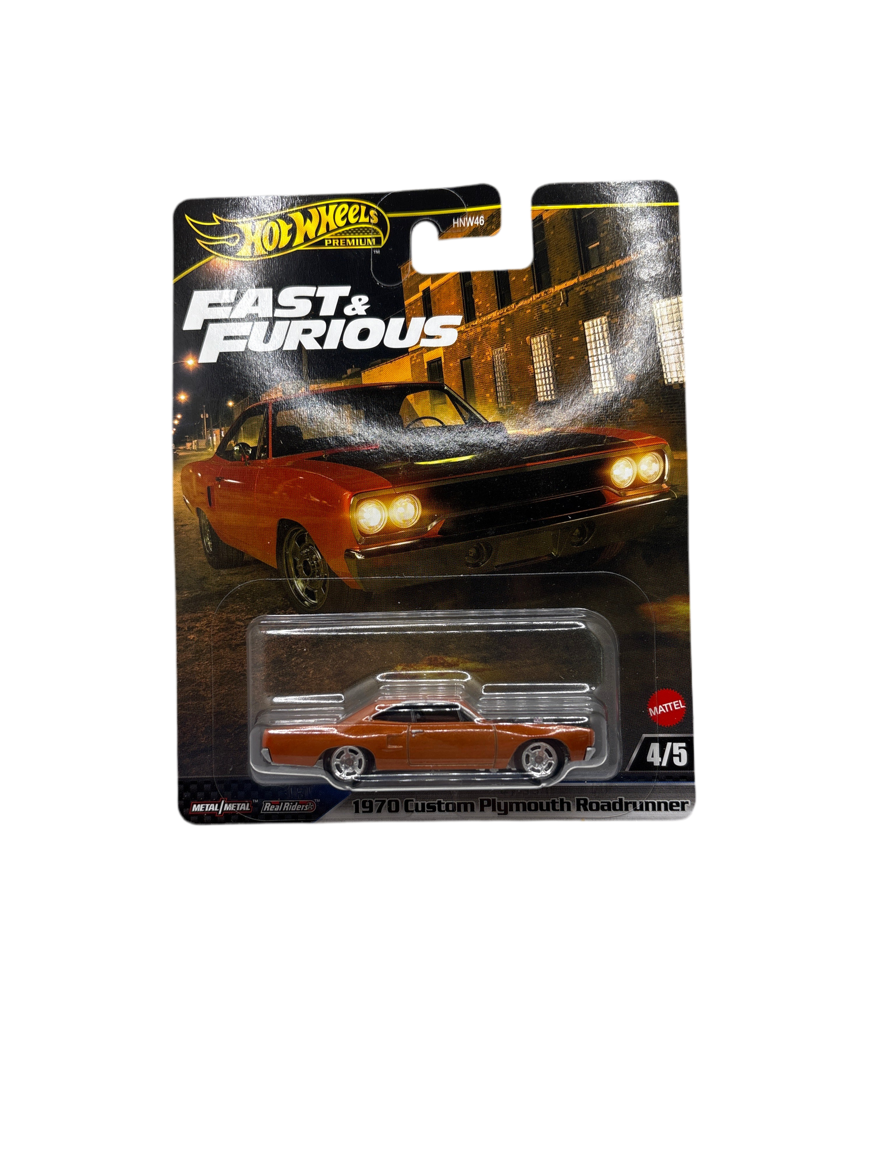 Hot Wheels 1970 Custom Plymouth Roadrunner Diecast Orange Main image