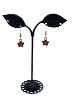 Red Flower Earrings