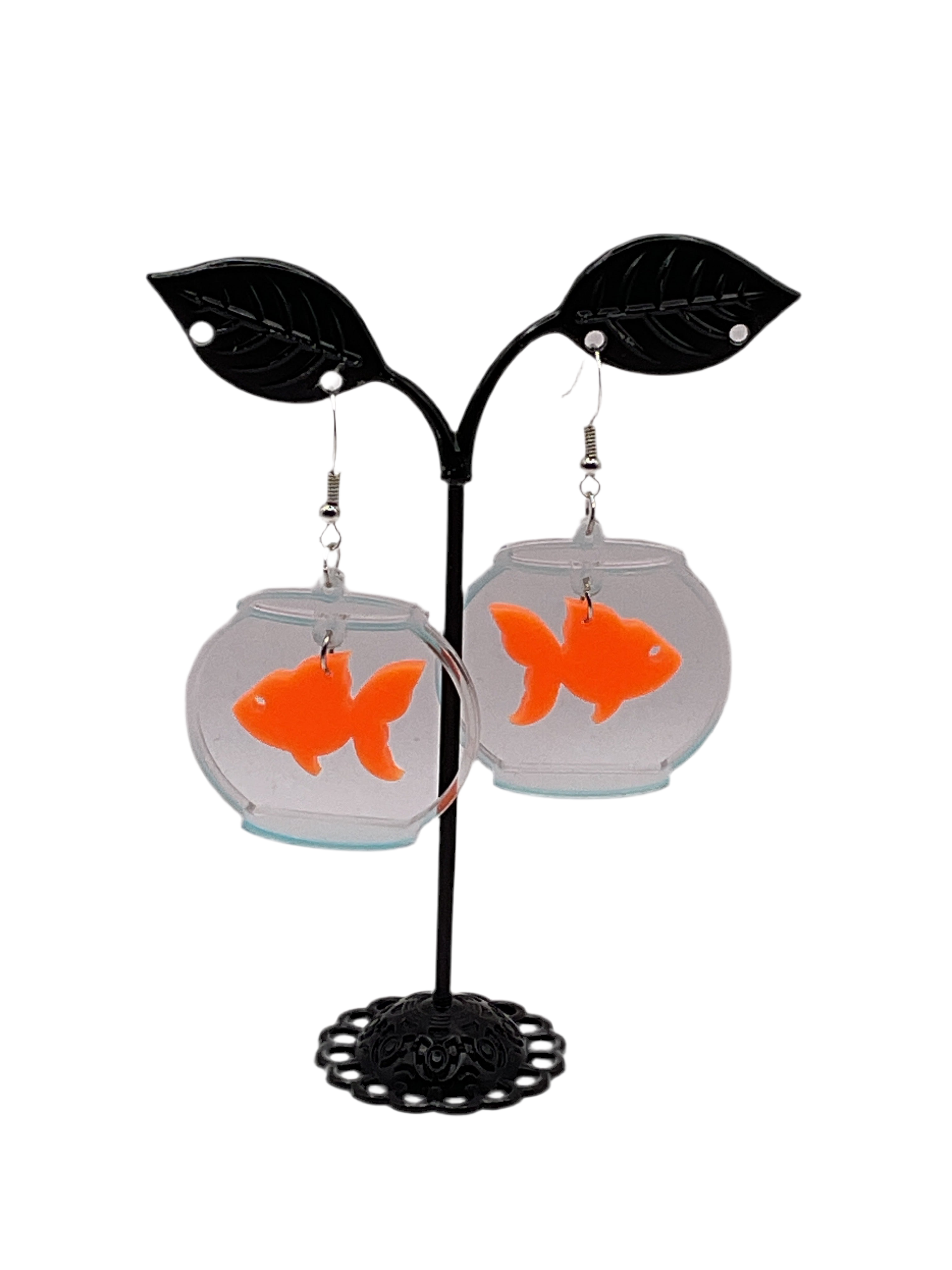 Fish bowl earrings Main image