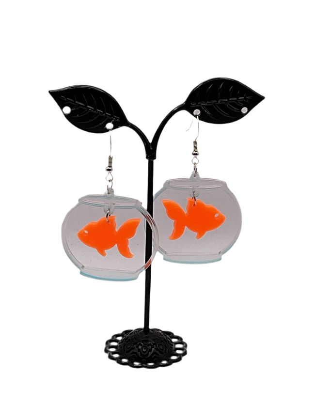 Fish bowl earrings Hover Image