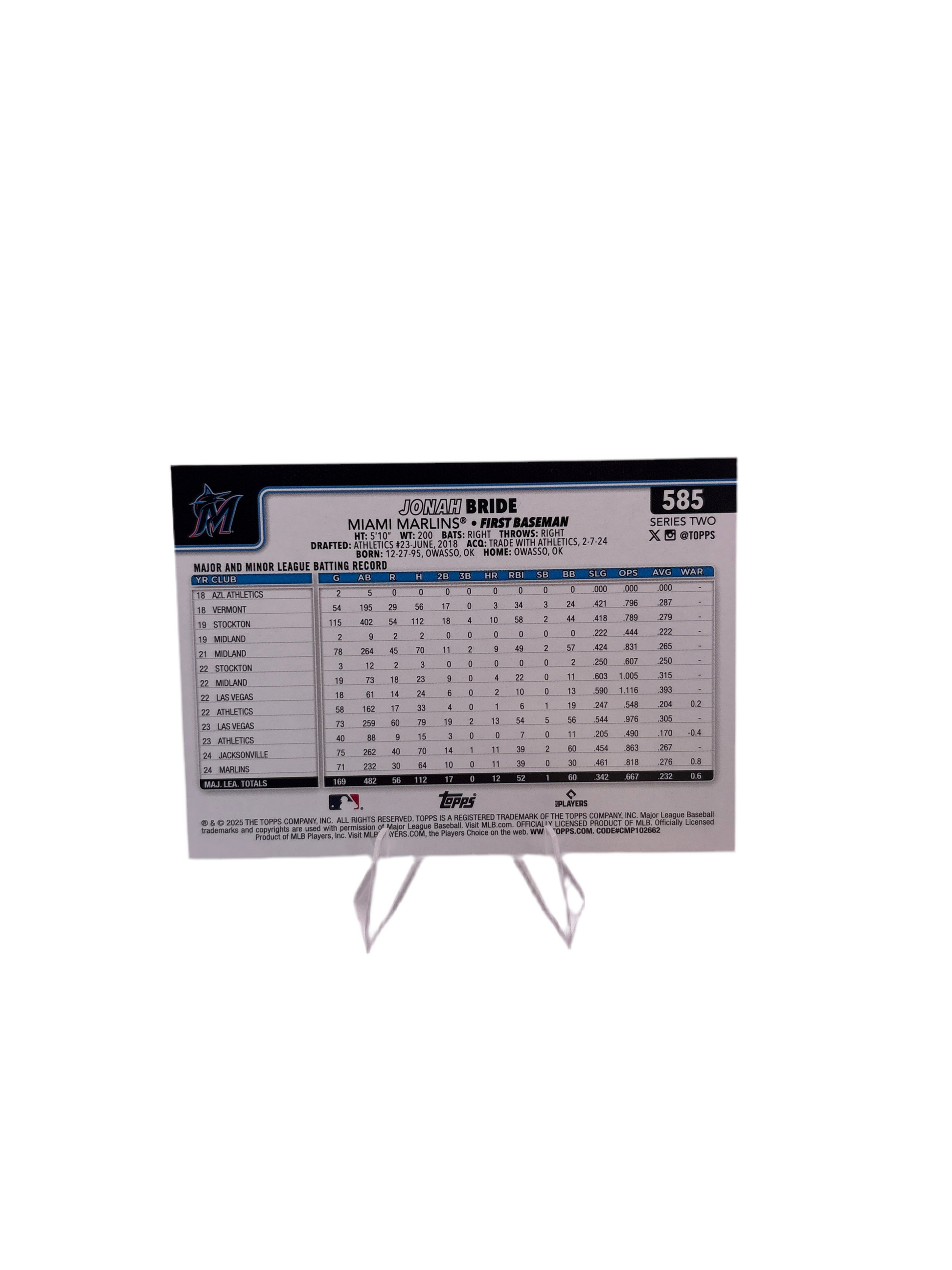 Topps Jonah Bride