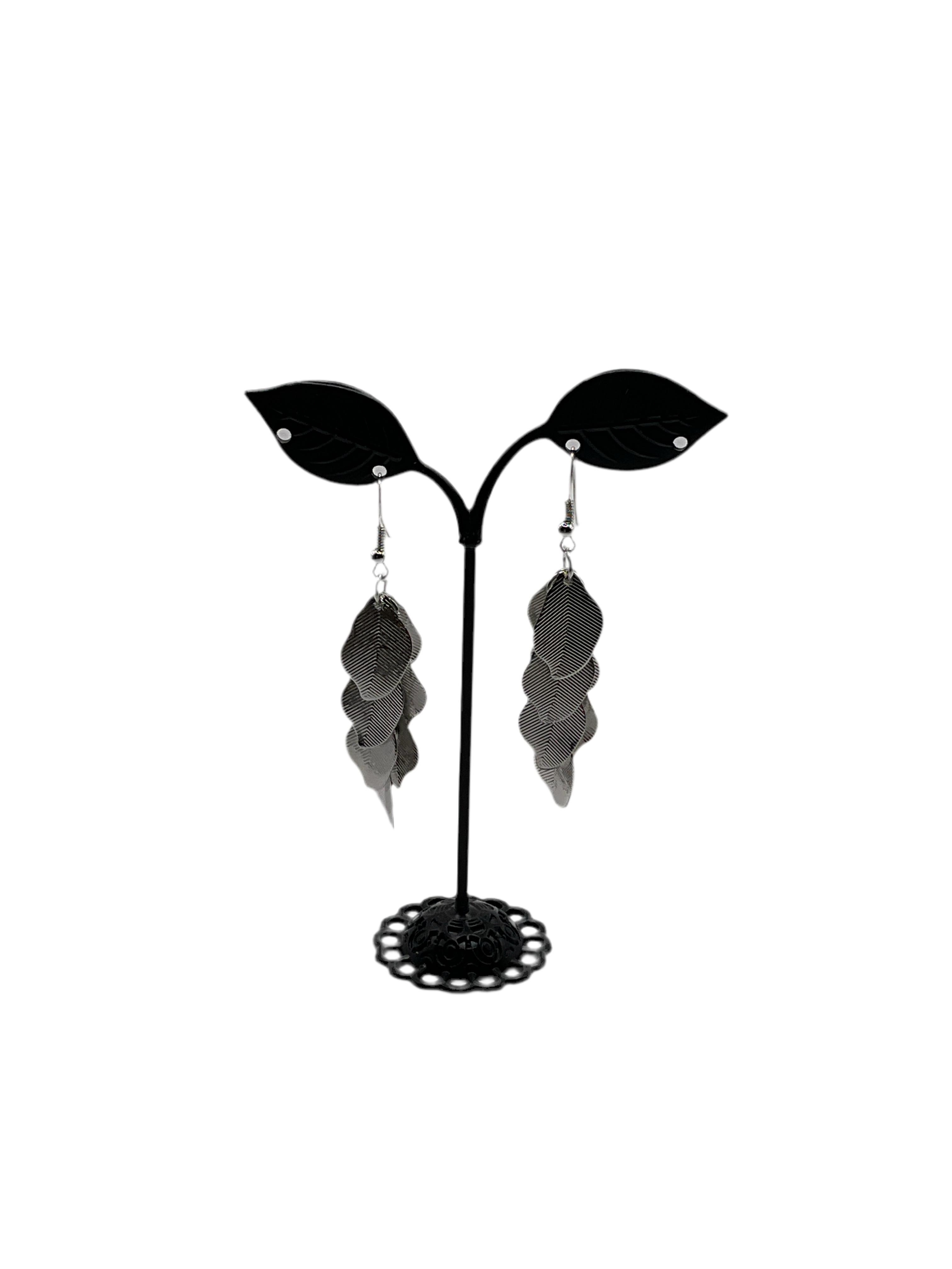 Silver Leaf  Earrings