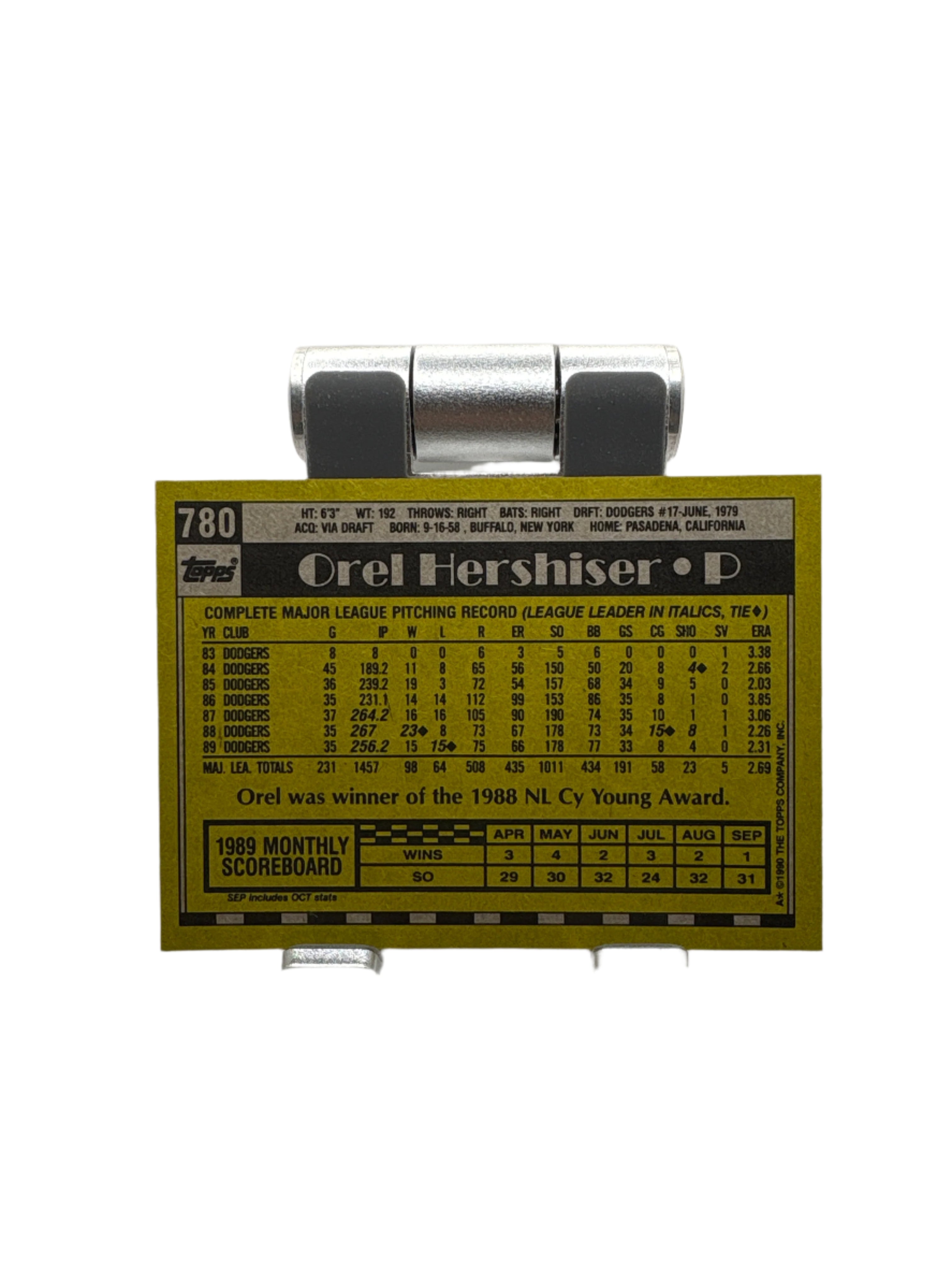 Topps Orel Hershiser