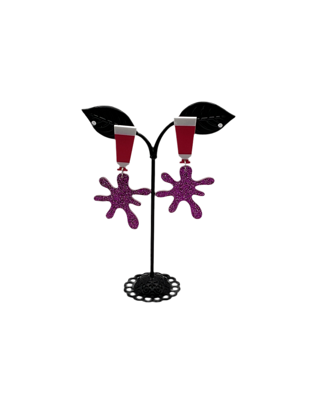 Paint splatter Earrings