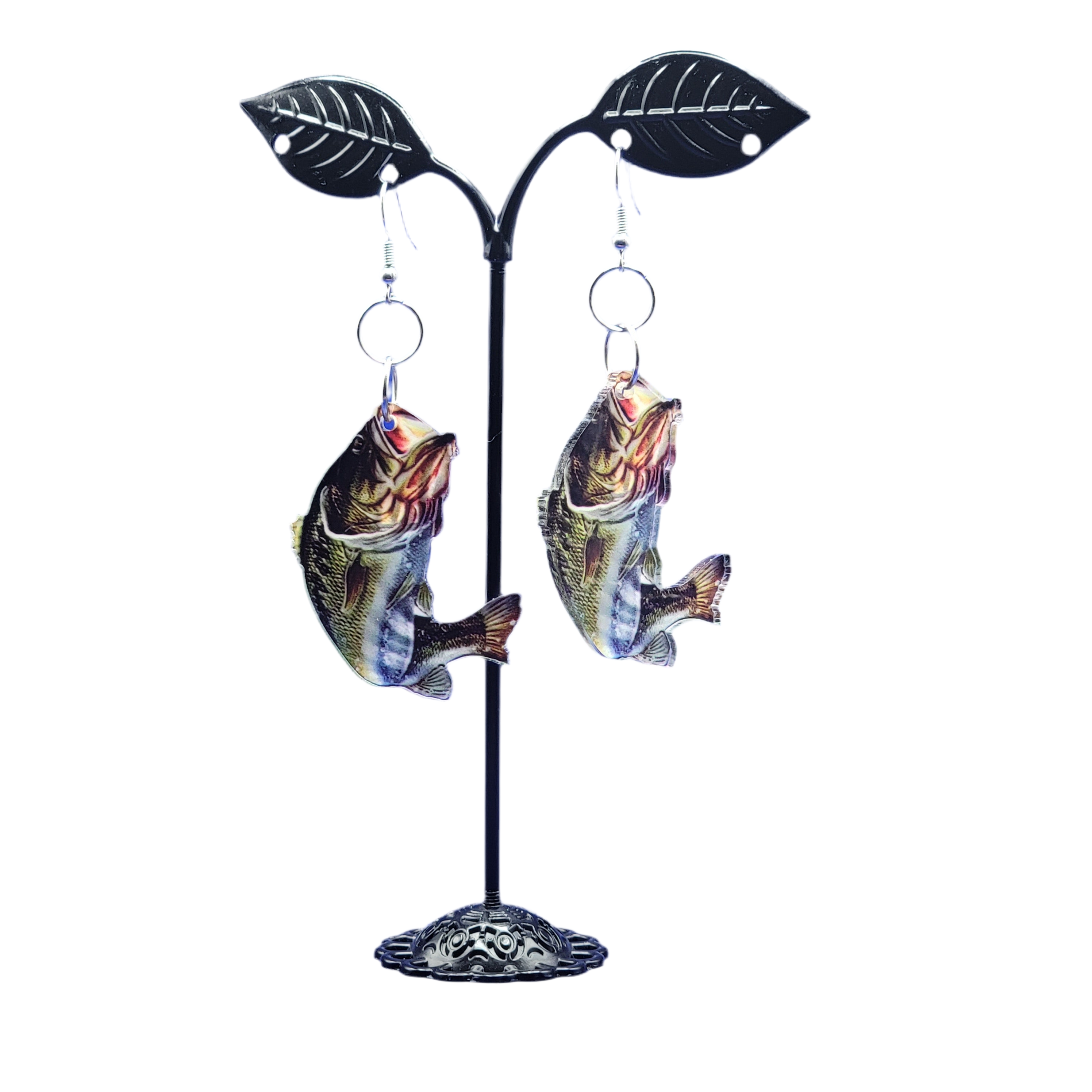 Largemouth Bass earrings Main image