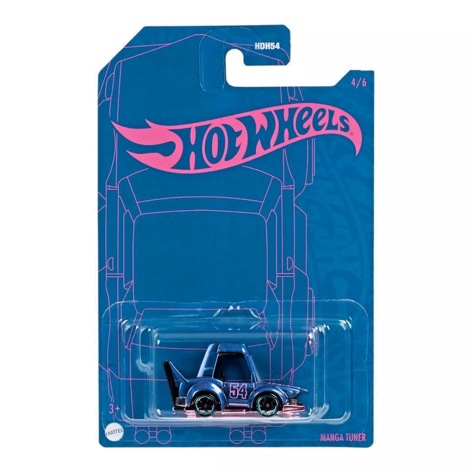 Hot Wheels Manga Tuner - Blue & Pink Series 4/6 - Collectors World Toys