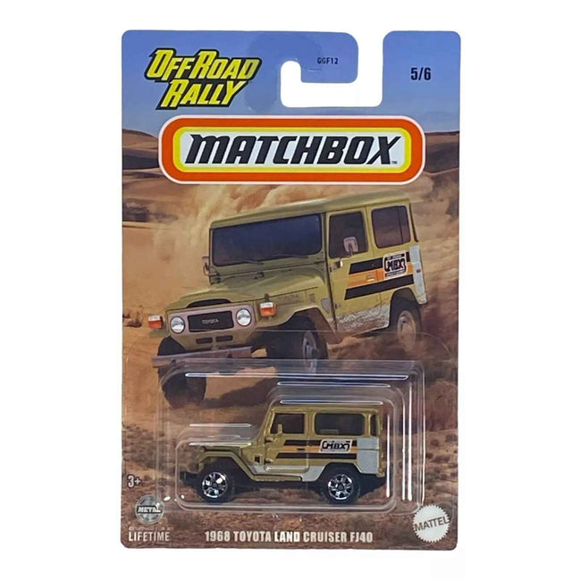 Matchbox 1968 Toyota Land Cruiser FJ40 - Matchbox Off Road Rally Series 5/6 Hover Image