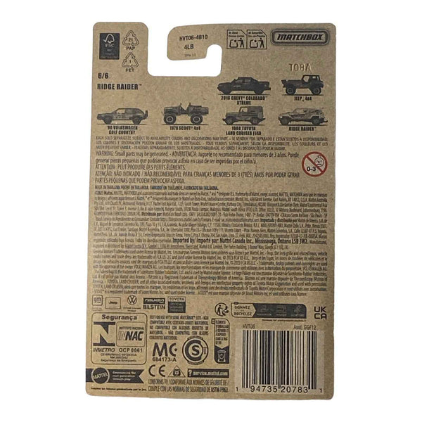 Matchbox Ridge Raider - Off Road Rally Series 6/6