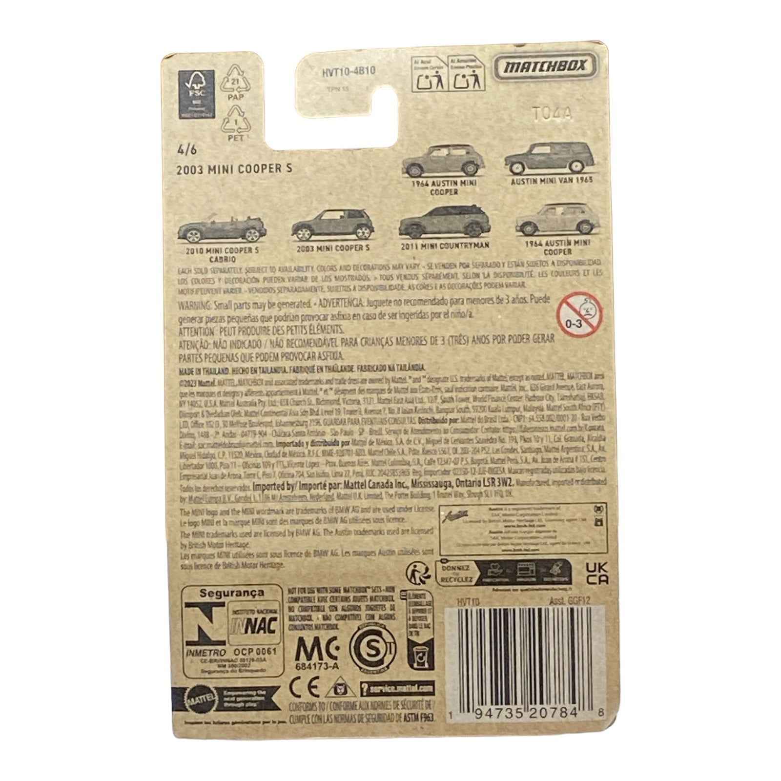 Matchbox 2003 Mini Cooper S - Matchbox Mini Series 4/6