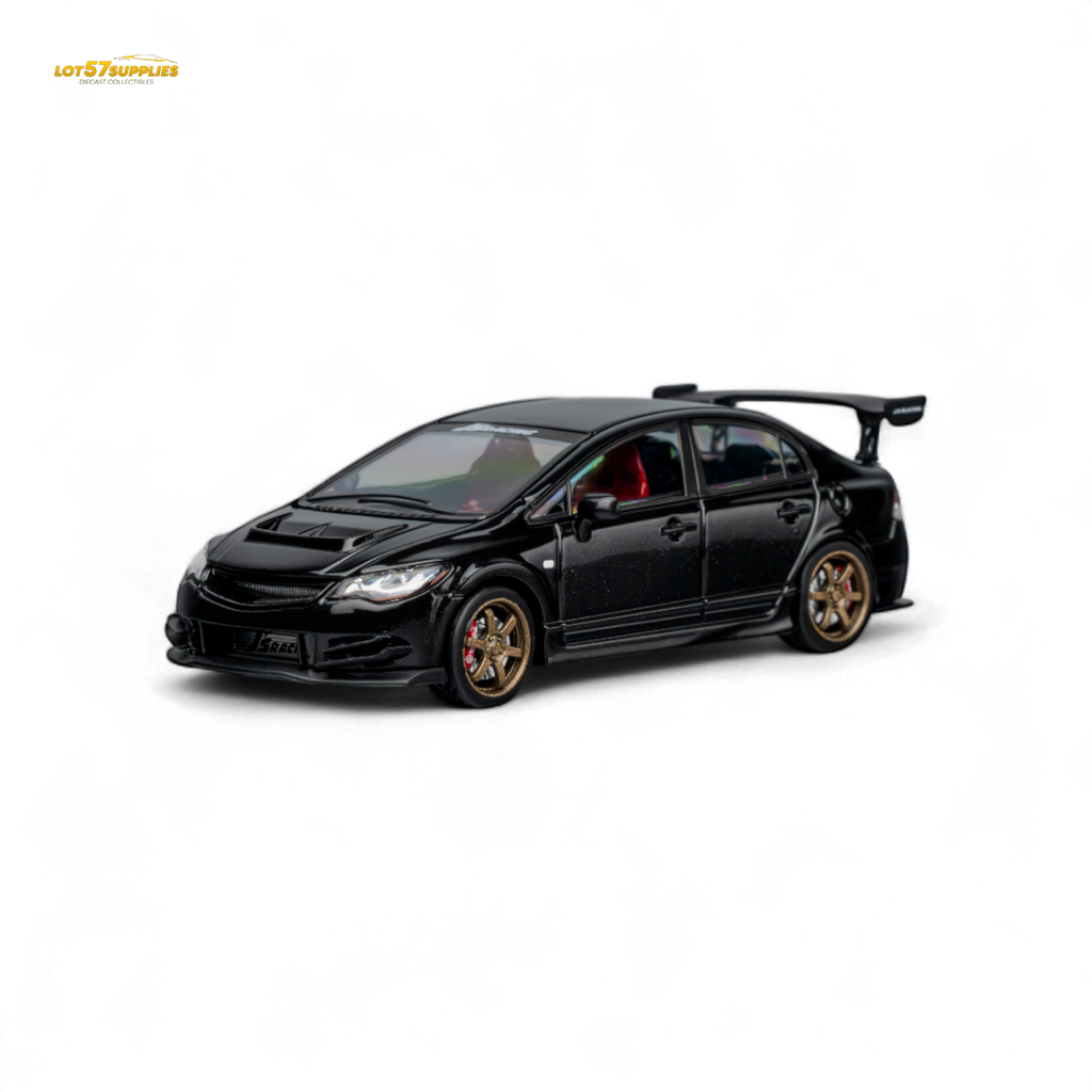 (Pre-Order) Microturbo Custom FD2 J'S Racing - Metallic Black 1:64