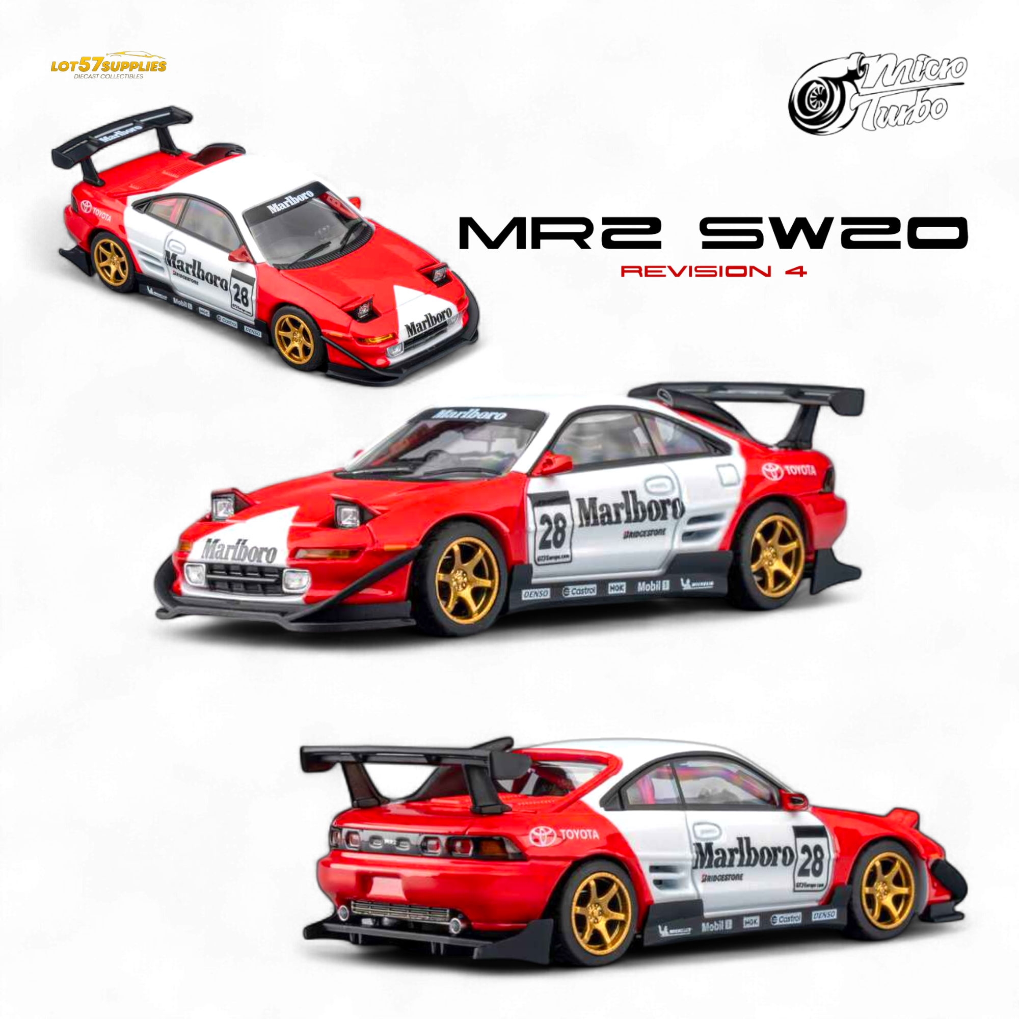 (Pre-Order) MicroTurbo Toyota MR2 - Marlboro Livery 1:64 Main image