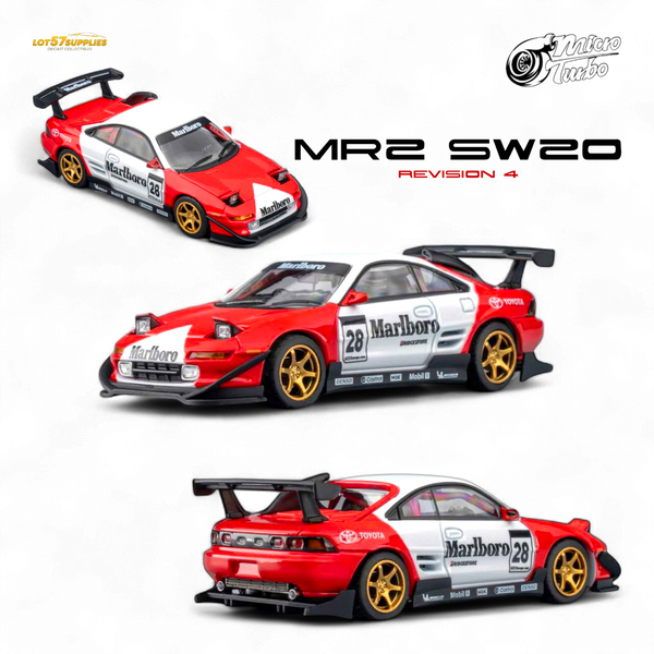 (Pre-Order) MicroTurbo Toyota MR2 - Marlboro Livery 1:64